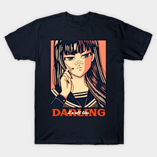 Retro Anime Girl It's All Lies Darling T-Shirt